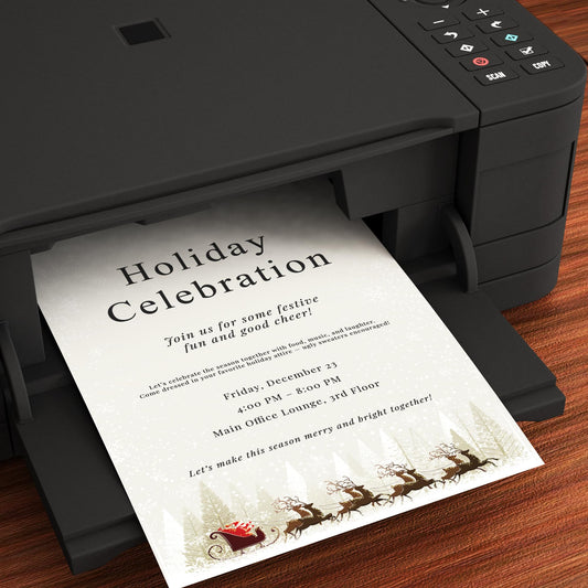 Reindeer Holiday Writing Paper, 80 Sheets, 8.5 x 11