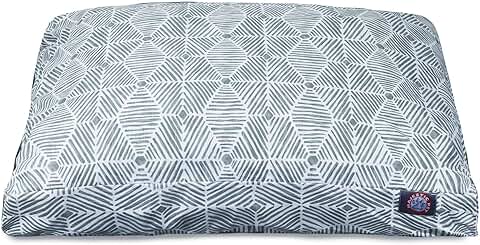 Gray Medium Rectangle Pet Bed