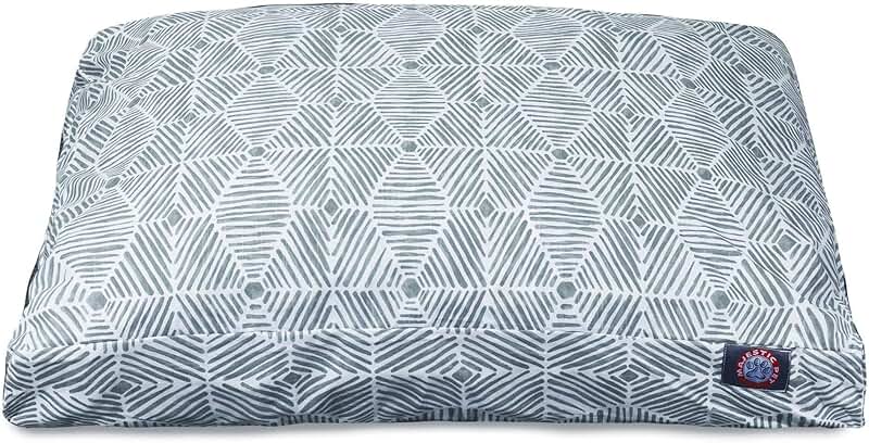 Gray Medium Rectangle Pet Bed