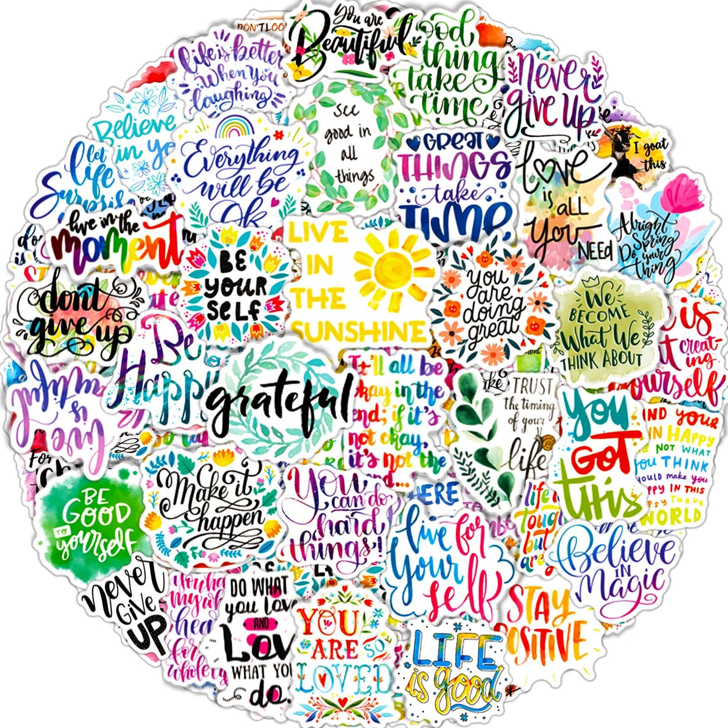 100 Motivational Inspirational Affirmation Stickers