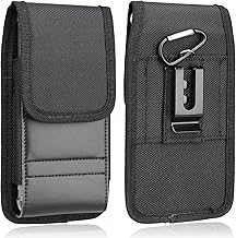 Vertical Nylon Cell Phone Holster with Belt Clip