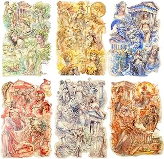 Greek Mythology Pet Stickers, 90 Waterproof Designs