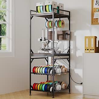 3D Printer Stand with Filament Storage and Shelf