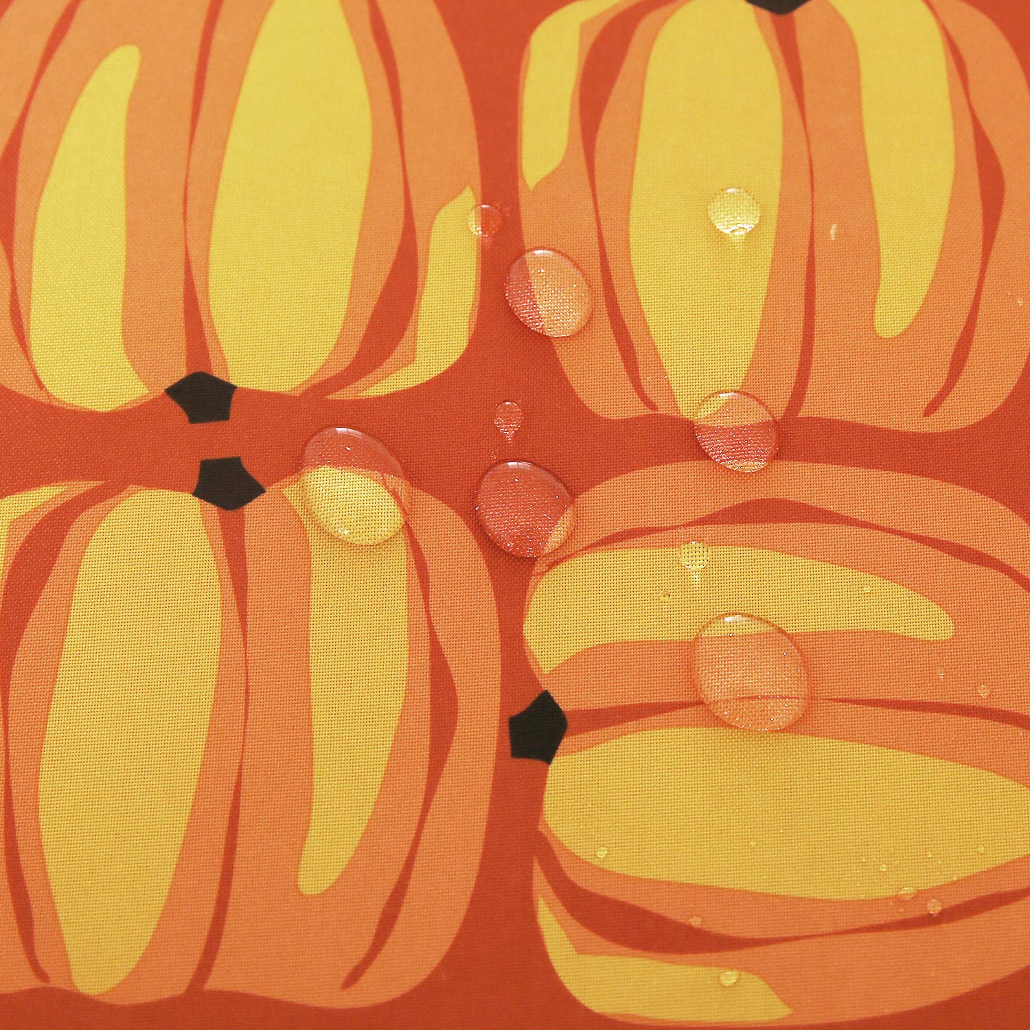 Table Cloth Oxford Pumpkin Spill Proof Wrinkle Stain Resistant Durable Napkins Set of 6 Pieces, 18 x 18 Inch