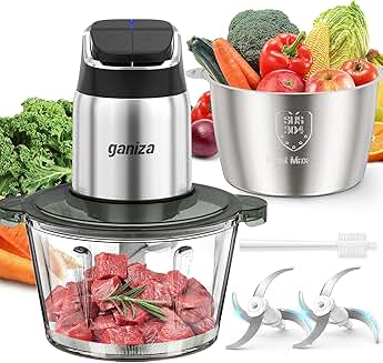 2-Speed Food Processor with 8-Cup Bowls and Accessories