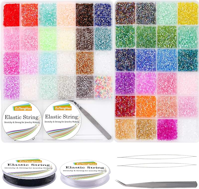 16800pcs Tube Beads Kit for Jewelry Making and Crafts