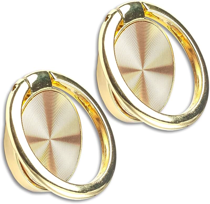 Two Pack Cell Phone Ring Holders with 360° Rotation