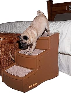 Pet Steps for Cats and Dogs, 3 Steps, Washable Treads