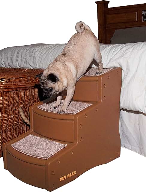 Pet Steps for Cats and Dogs, 3 Steps, Washable Treads