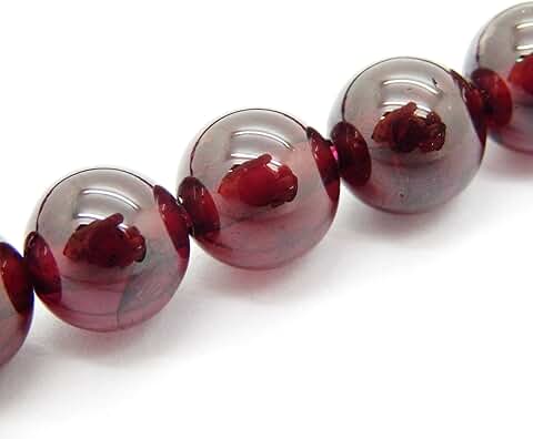 Premium Natural Garnet Beads for Jewelry Making, 10mm, 2 Strands
