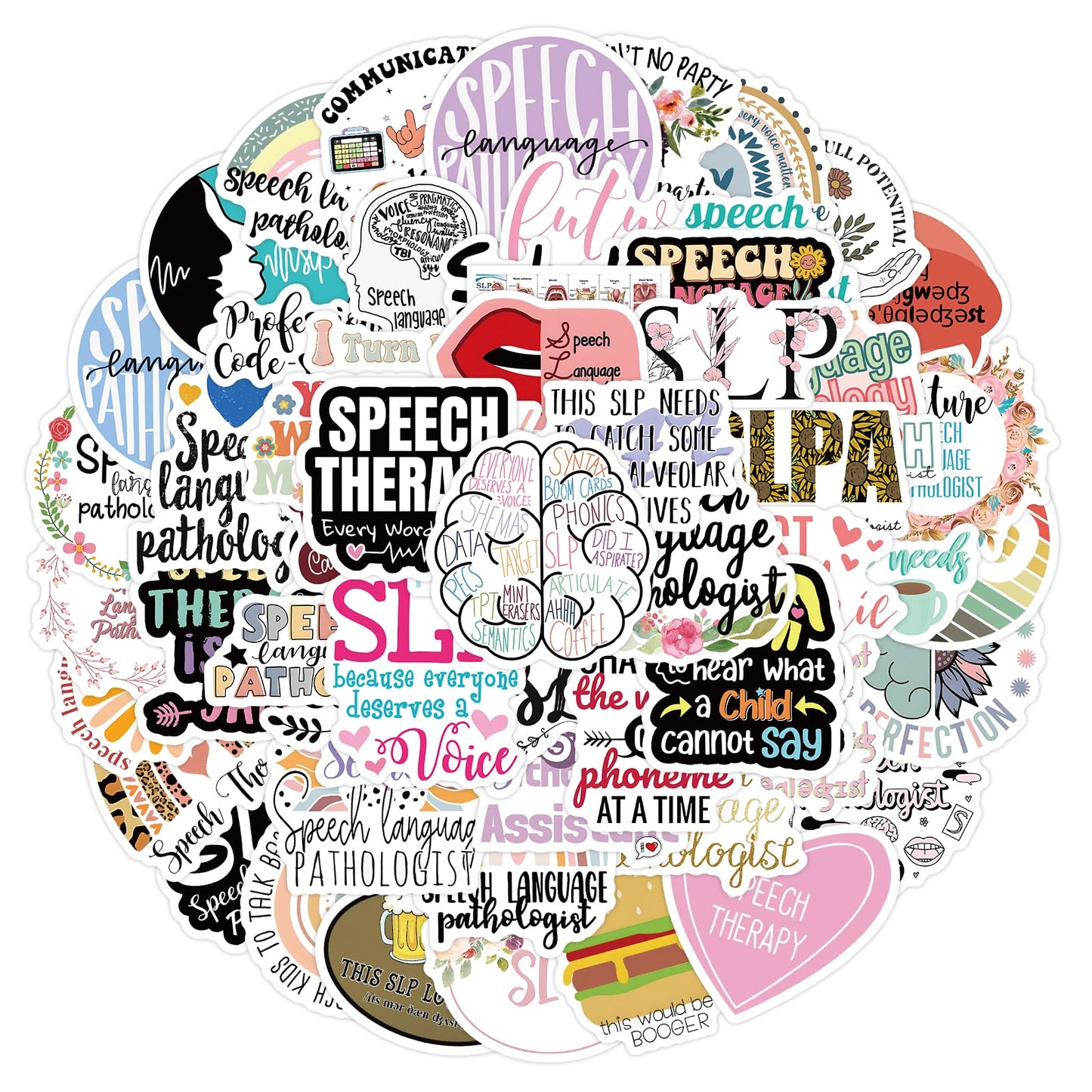 60 Waterproof Speech Language Pathologist Stickers