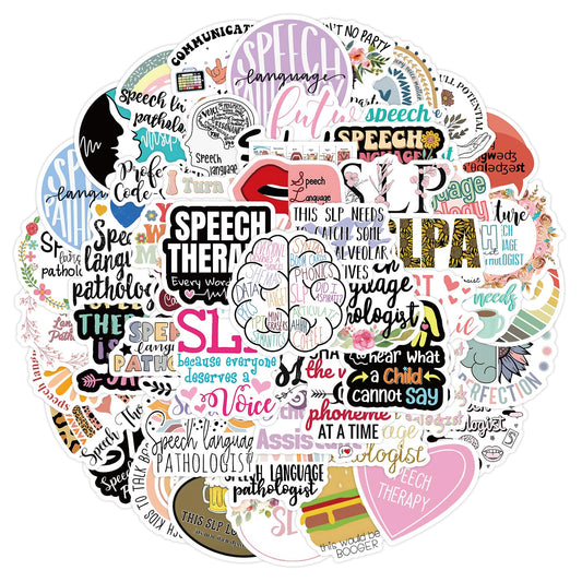 60 Waterproof Speech Language Pathologist Stickers