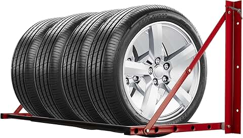 Adjustable Wall Tire Storage Rack for Seasonal Tires