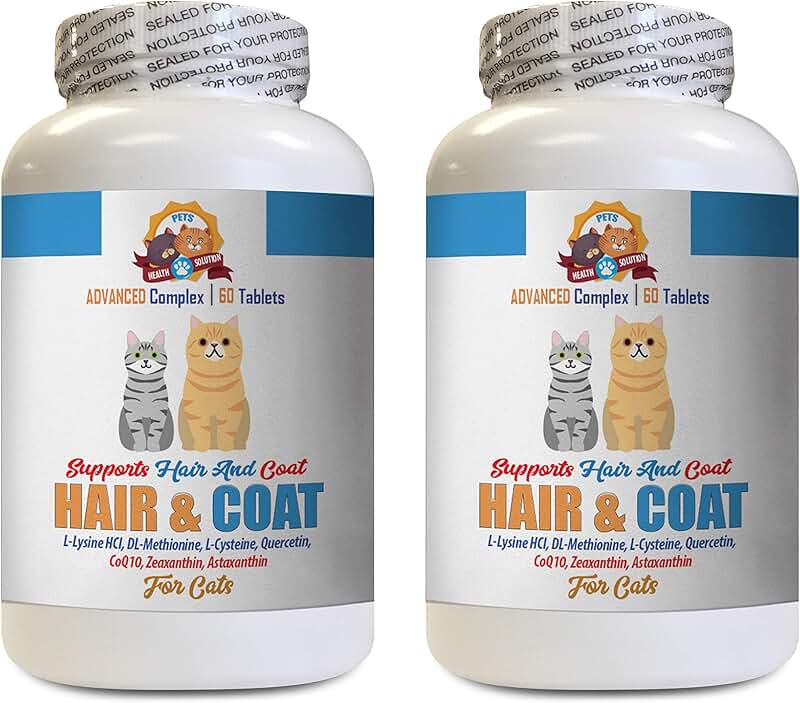 Dry skin care treats for cats, 120 pieces