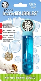 Long-lasting edible bubble toys for dogs and cats