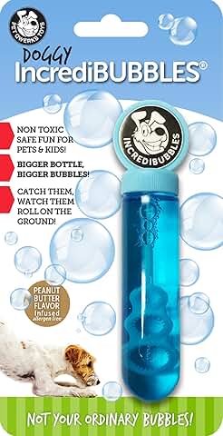 Long-lasting edible bubble toys for dogs and cats