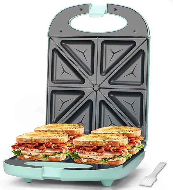 Electric Sandwich Maker with Indicator Light