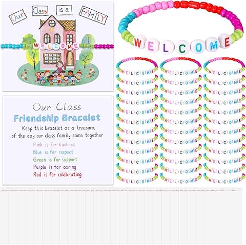 Back to School Gift Set with Card and Bracelets