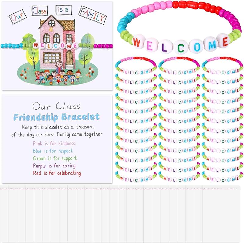 Back to School Gift Set with Card and Bracelets