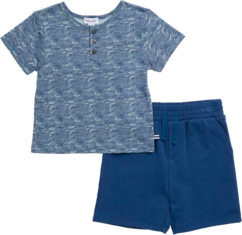 Kids Baby Toddler Retro Wave Tee Set Size 7