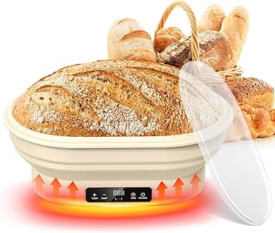 Digital Bread Proofing Basket with Temperature and Timer