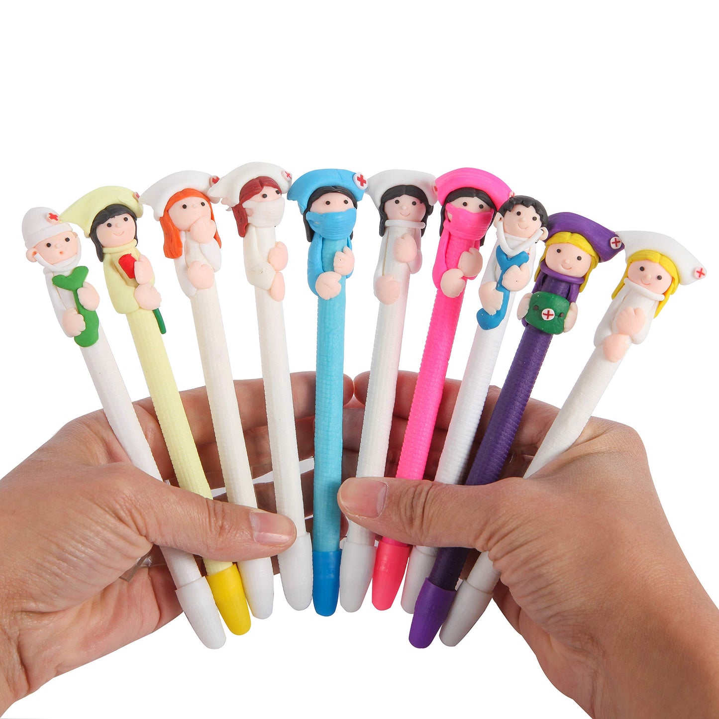 10 Pack Cute Cartoon Ballpoint Pens for Writing