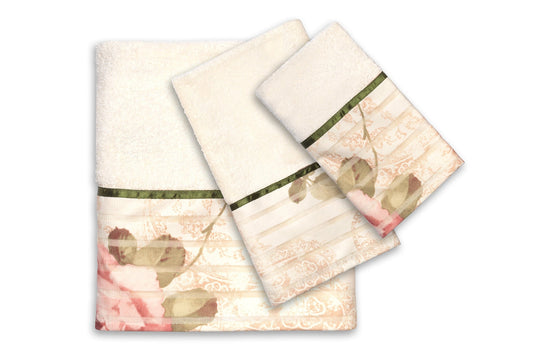 Madeline, Towel Set, Beige