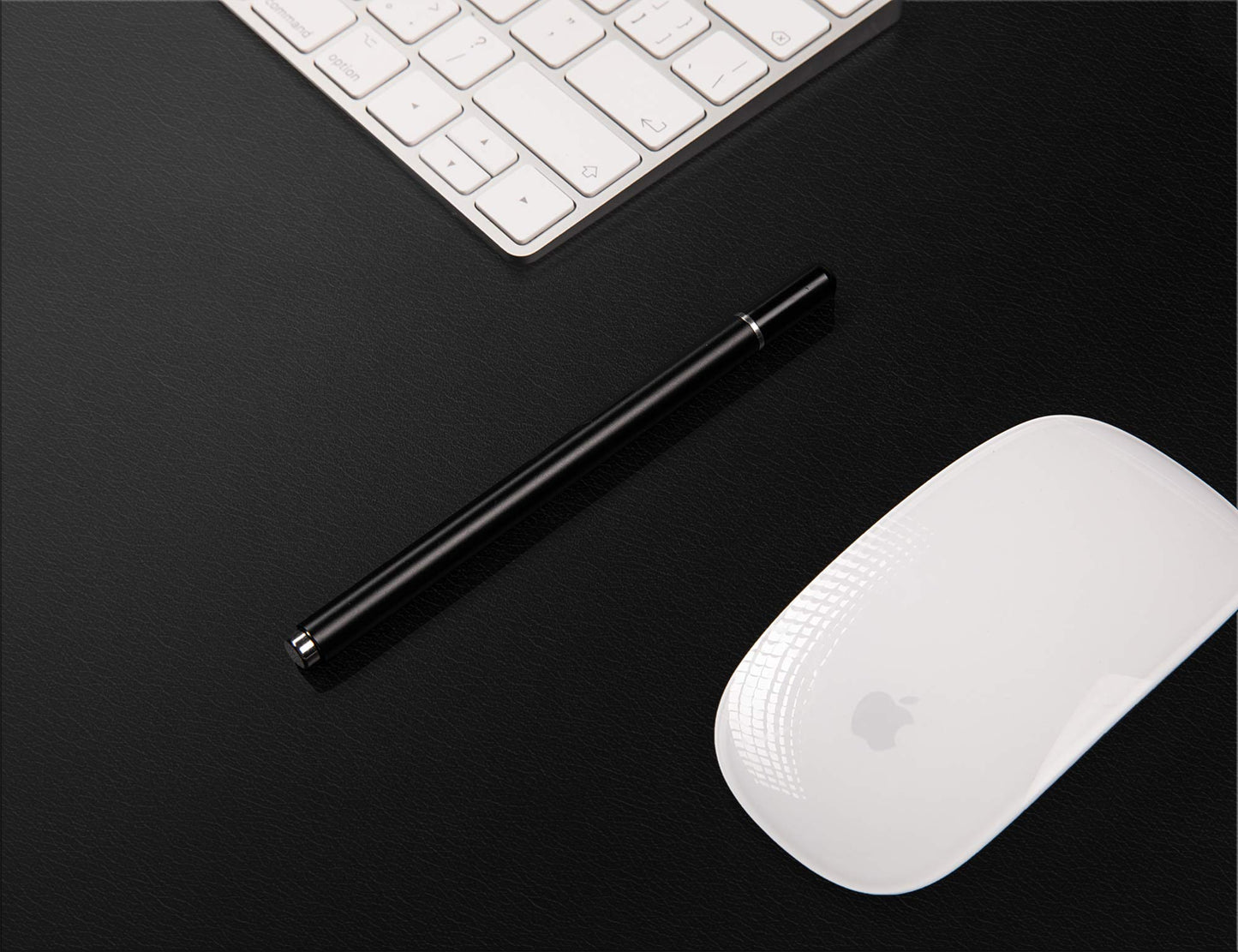 Leather Desk Pad Protector,Mouse Pad,Office Desk Mat, Non-Slip PU Leather Desk Blotter,Laptop Desk Pad,Waterproof Desk Writing Pad for Office and Home (Black,31.5" x 15.7")