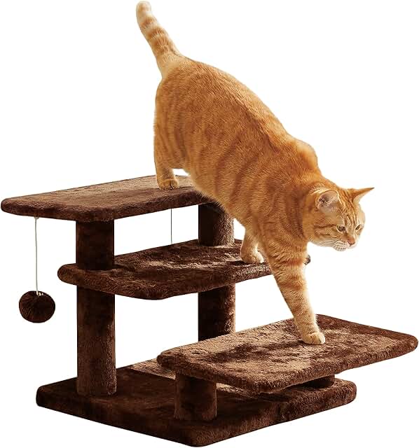 15-inch Multi-Step Pet Stairs for Beds and Sofas