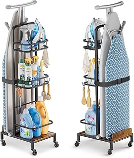 Ironing Board and Iron Holder for Laundry Room