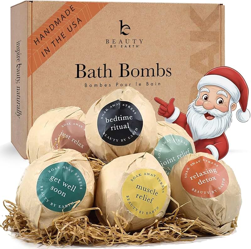 Organic Bath Bomb Gift Set for Relaxation