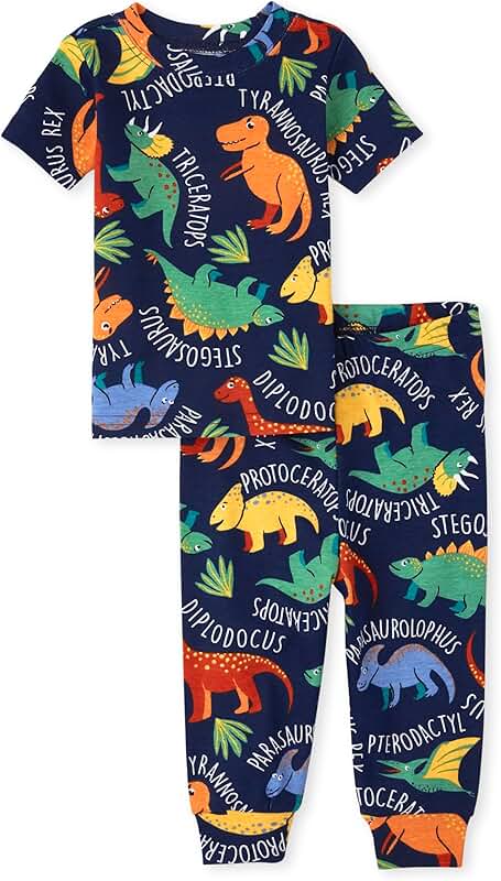 Baby Boys' Dino Cotton Pajama Set