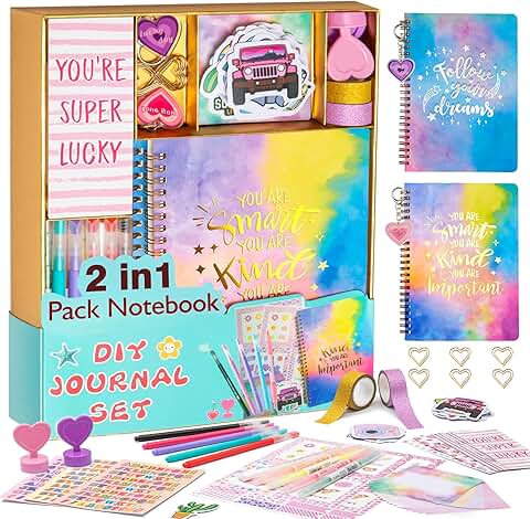 DIY Journal and Craft Kit for Girls Ages 8-14
