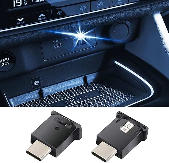 Mini USB LED Car Light with Adjustable Brightness