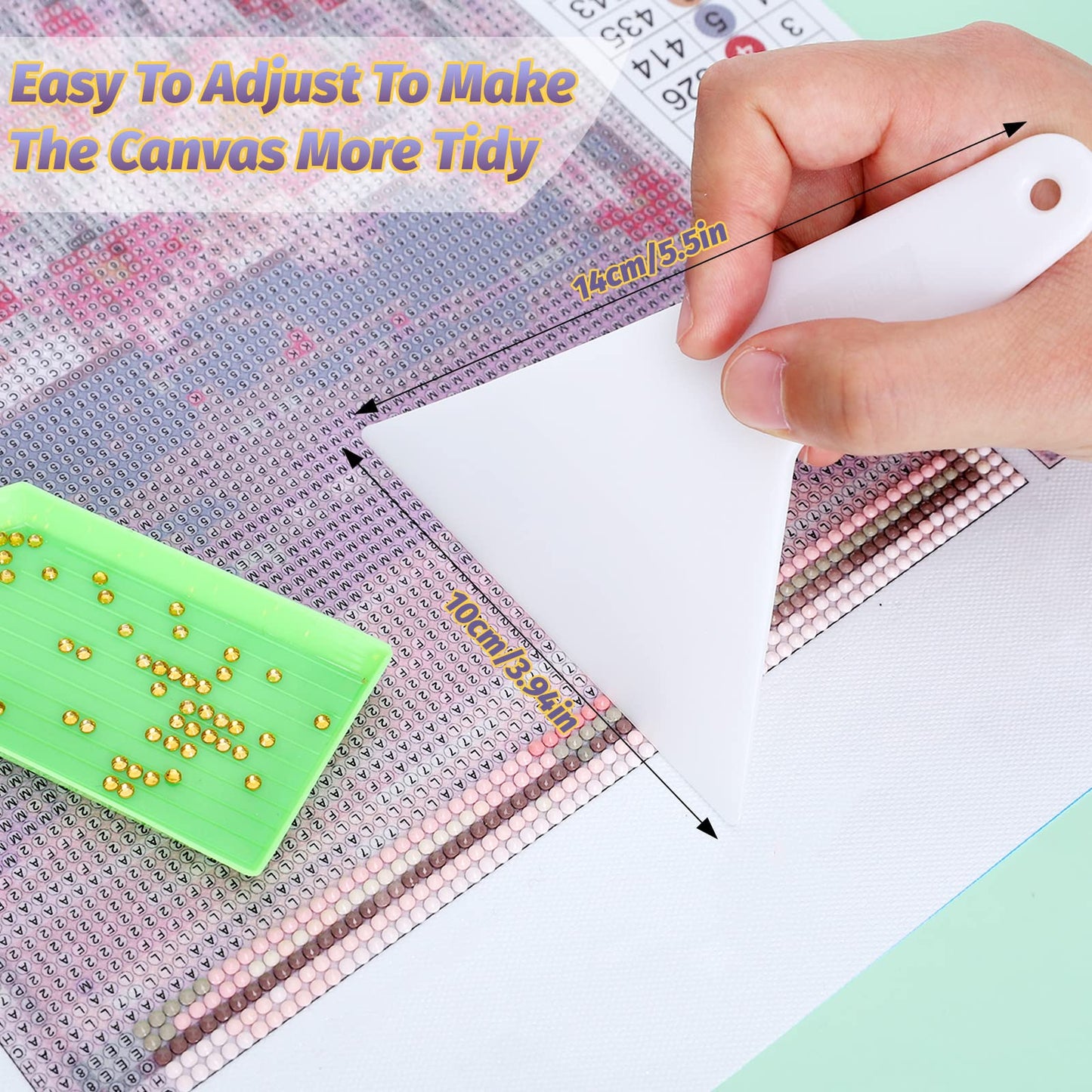 3Pcs Stainless Steel Diamond Painting Rulers Set