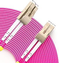 Duplex OM4 LC to LC Fiber Patch Cord, 10M