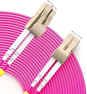 Duplex OM4 LC to LC Fiber Patch Cord, 10M