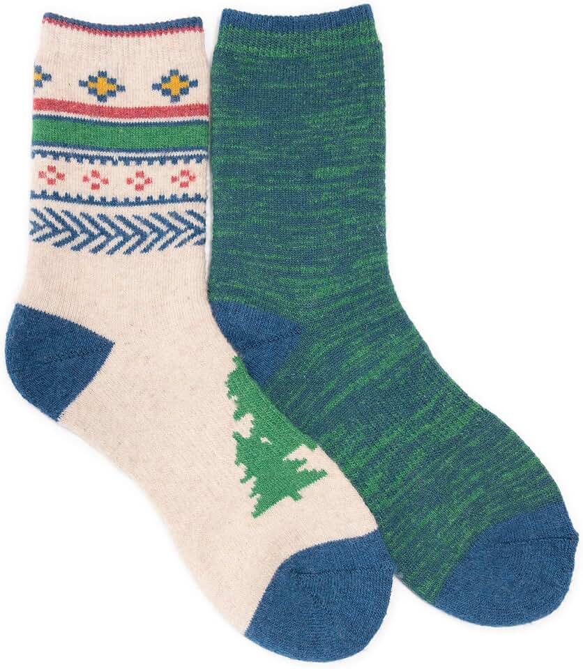 Women's 6-Inch Wool Socks, 2 Pairs