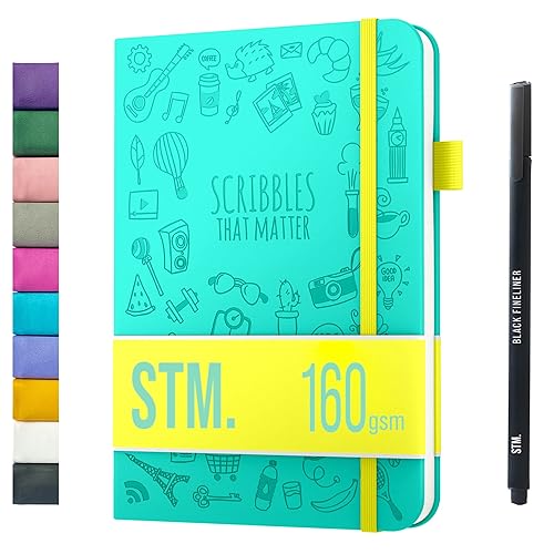 Bullet Dotted Journal with Thick Paper and Hard Cover