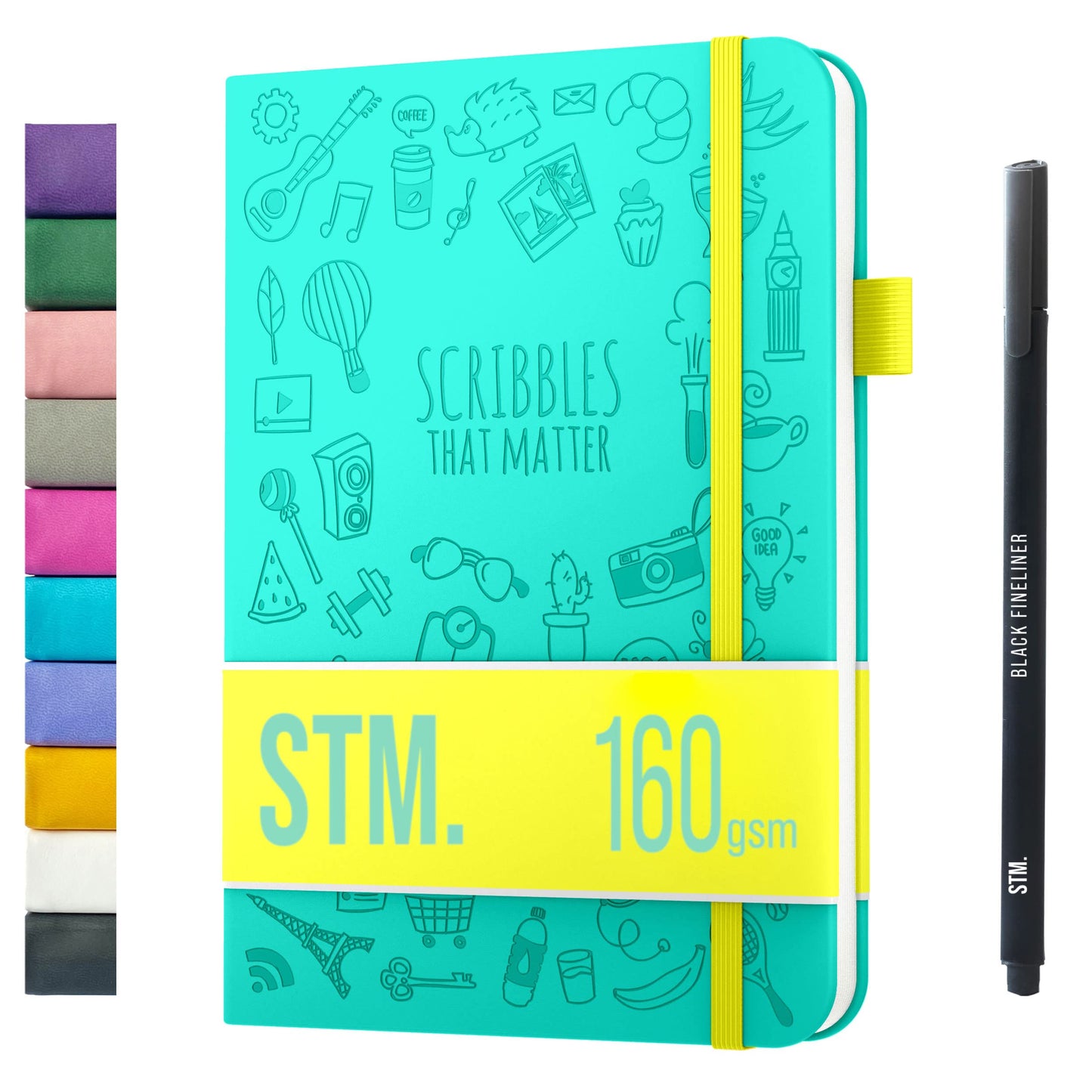 Bullet Dotted Journal with Thick Paper and Hard Cover
