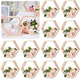 12 Pack 8-Inch Hexagon Shelves for Home and Office