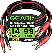 14 AWG Speaker Cable with Banana Plugs
