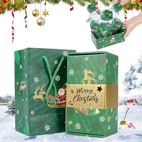 Red Envelope Gift Box with Confetti for Special Occasions