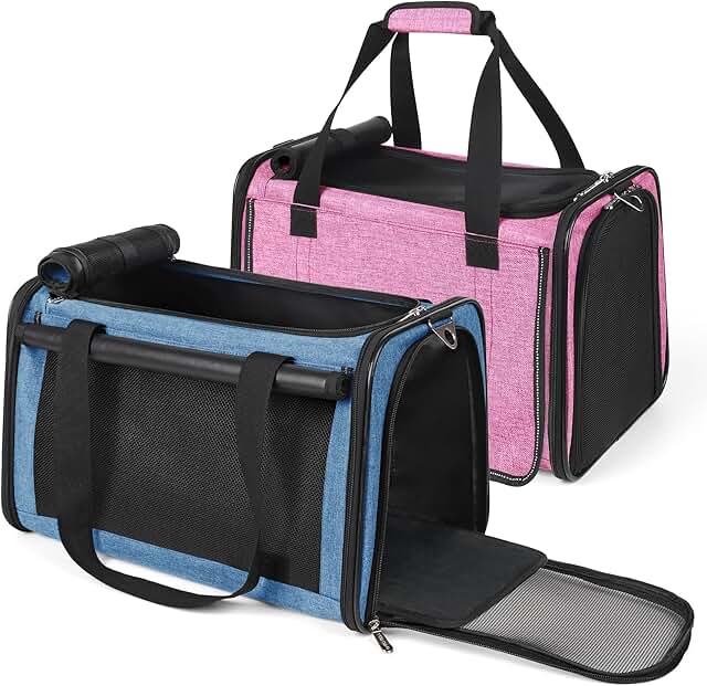 Lightproof Soft Pet Carrier for Large Cats and Small Dogs