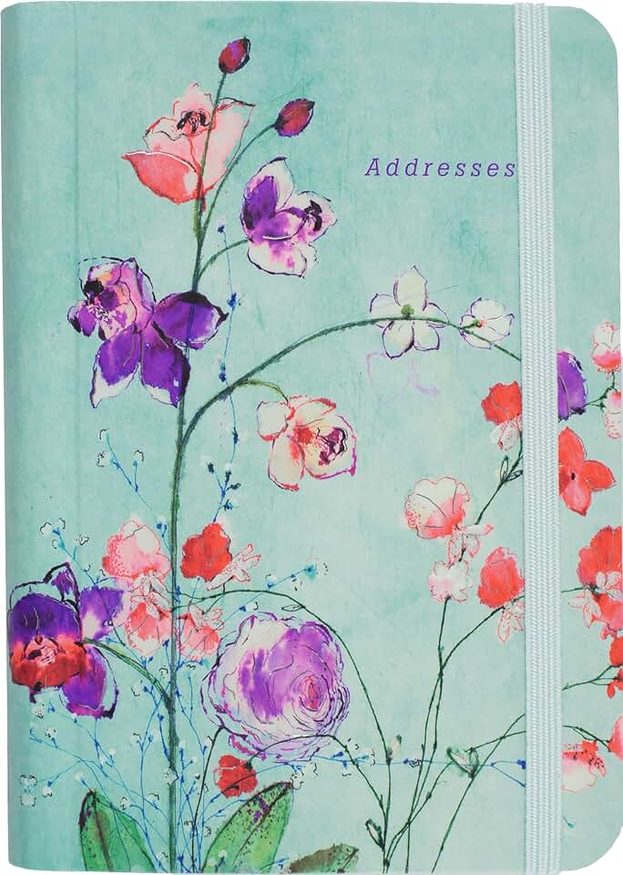 Fuchsia Flower Address Book