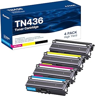 Toner Cartridge Replacement for Brother Printers, 4 Pack