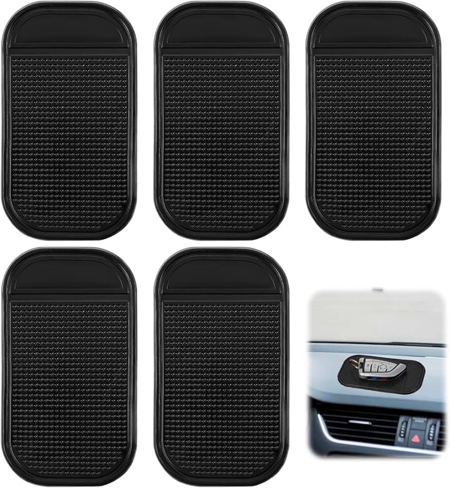 Set of five thick anti-slip dashboard pads