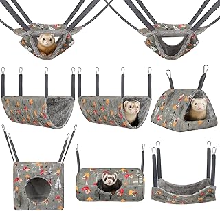 8 Pack Small Animal Cozy Hammocks for Cage