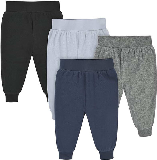 Baby Boys Four-Pack Microfleece Sweatpants