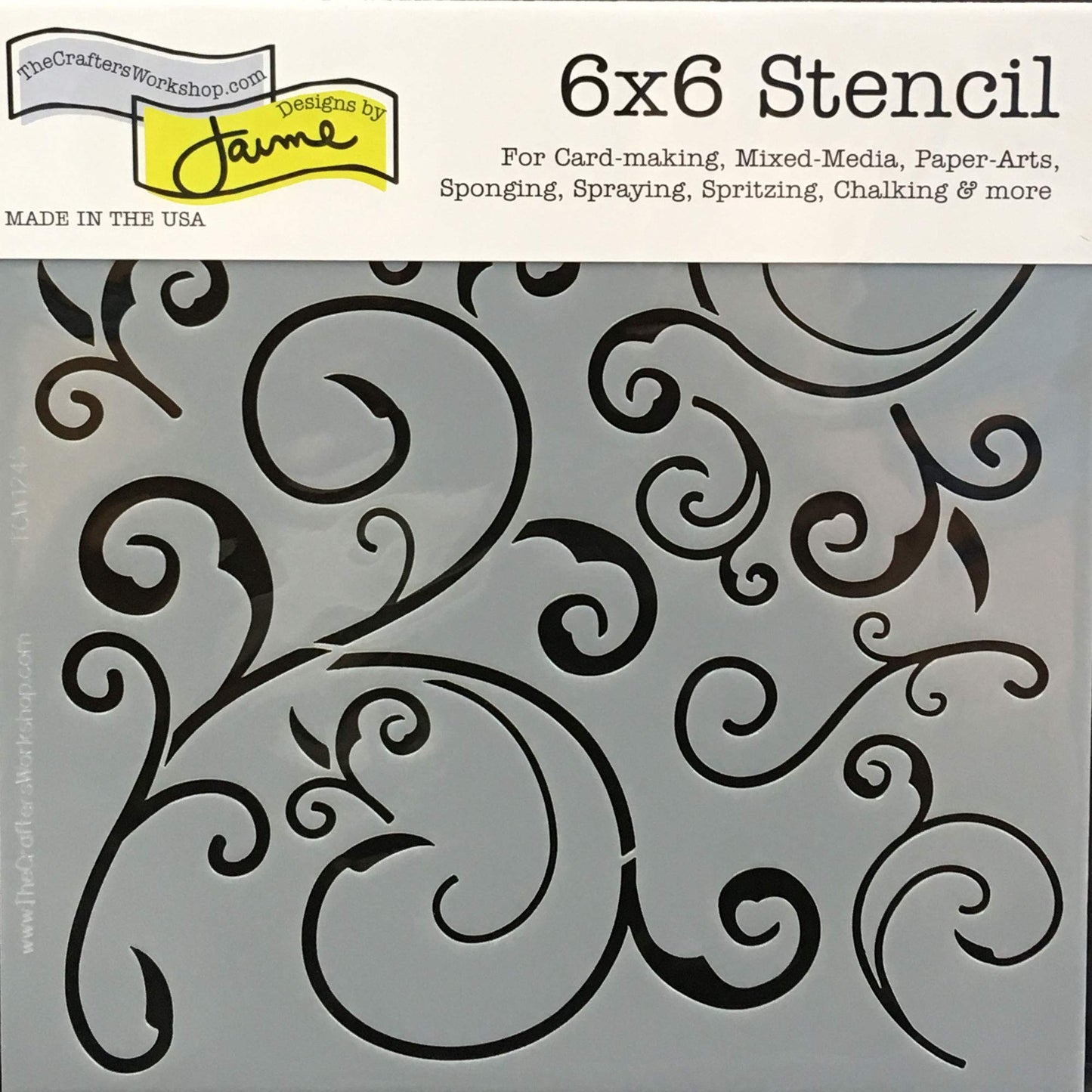 Reusable Art Stencils Set 6" x 6" 2 Pack